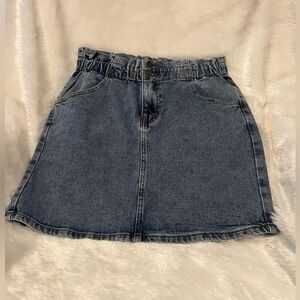 WISHLIST Jean Skirt - Mid Denim— Medium